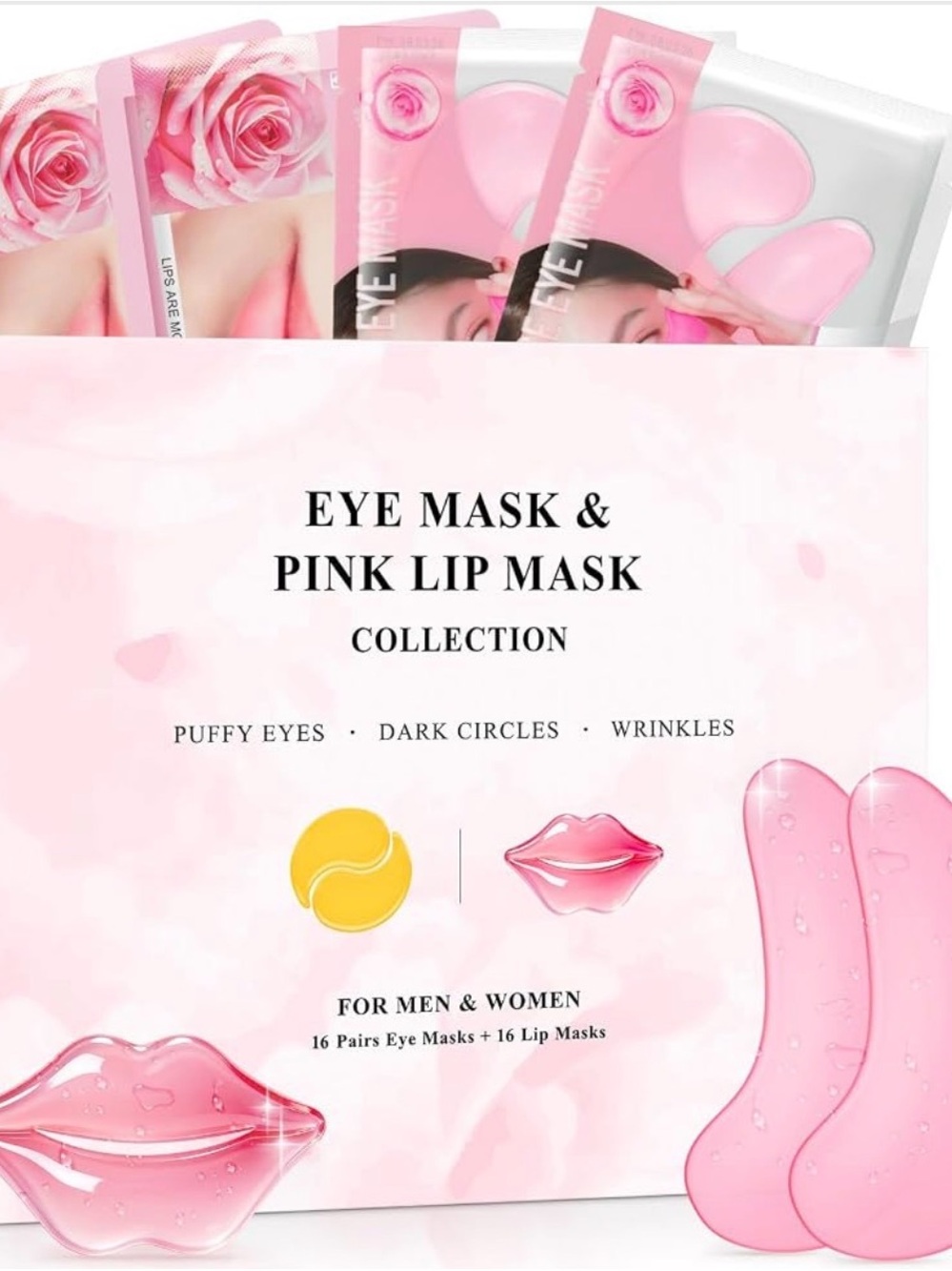 32 pairs Hydrating Eye & Lip Mask Set